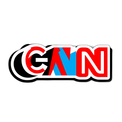 CNN logó modern dizájn elemeivel