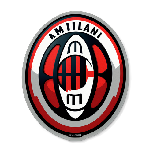 Elegan dan Klasik: Stiker AC Milan yang Menyegarkan Kenangan Pertandingan Melawan Club Brugge!