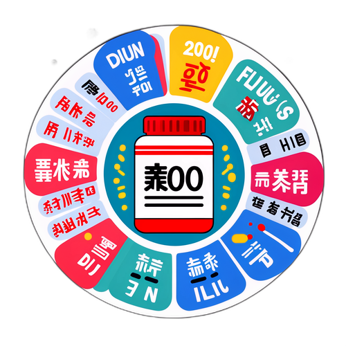 流感季节的药物比较贴纸