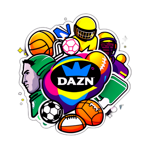 DAZN Logo med Sportsikoner