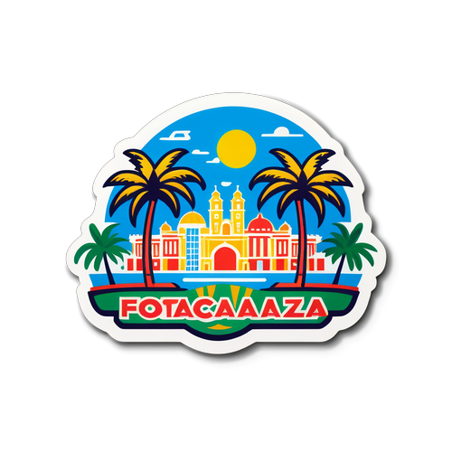 Tropical Fortaleza Sticker with Soccer Flair