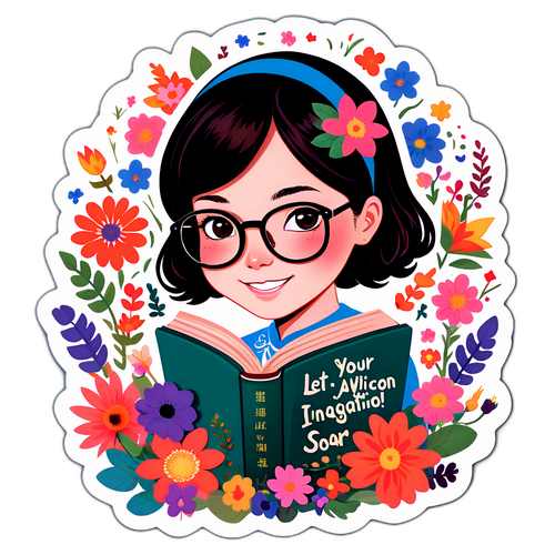 Potret Fantasi Alice Guo dengan Kaca Mata dan Buku