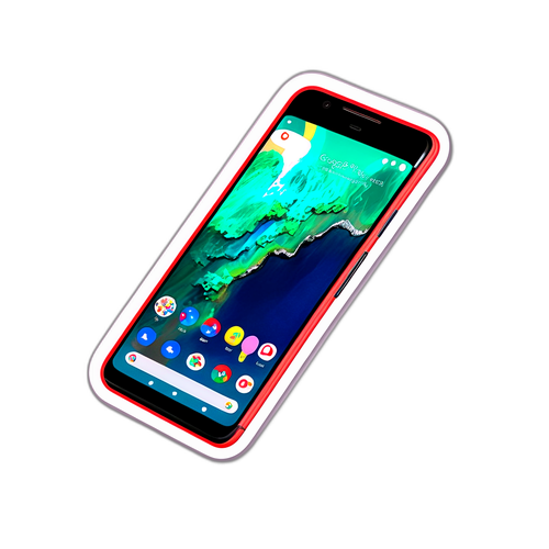Kleurrijke sticker van de Google Pixel 10
