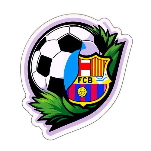 Sticker chủ đề bóng đá cho trận Albacete vs Barcelona