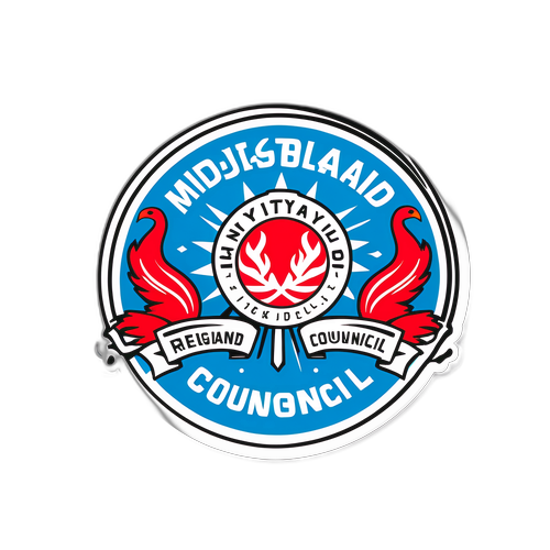 Midtjylland Regionsråd Klistermærke