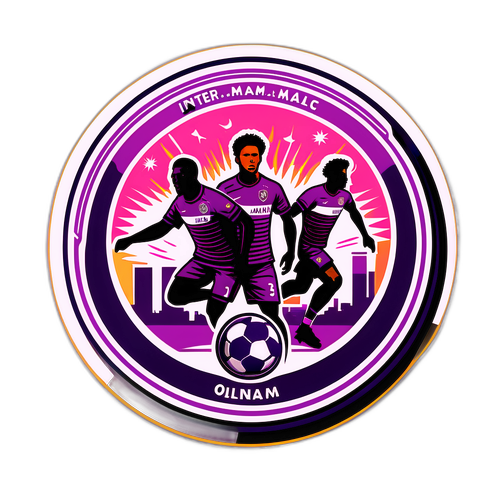 Стикер с символами Интер Майами и Орландо Сити