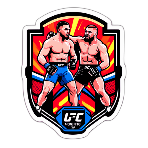 Наклейка, посвященная UFC 324