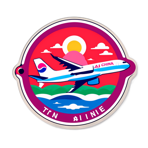 中國航空環保主題貼紙