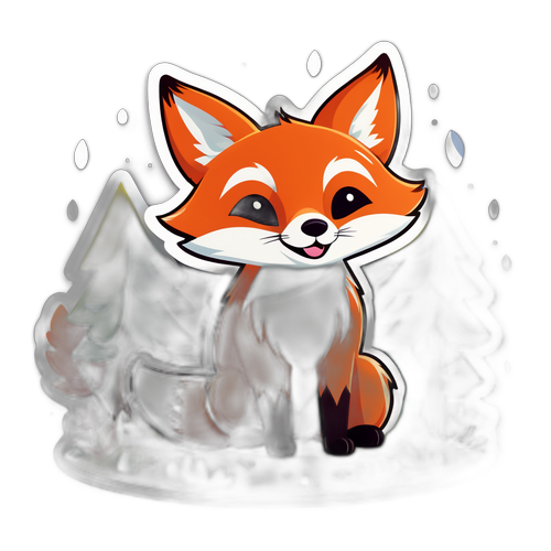 Stiker Kucing Hutan Ceria
