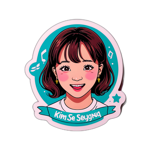 김세정 음악과 성격을 반영한 스티커