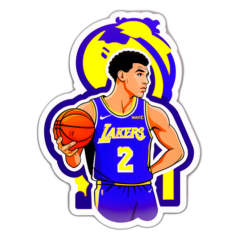 Lonzo Ball Relaxed Pose Sticker
