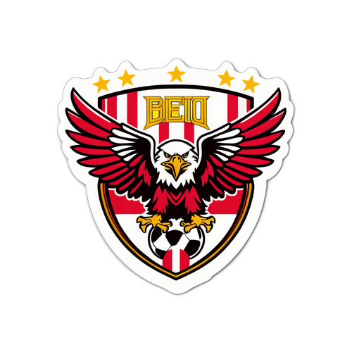 Emblemu ya Benfica na Uwanja wa Soka