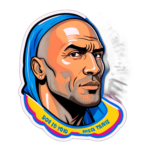 Autocolant cu The Rock