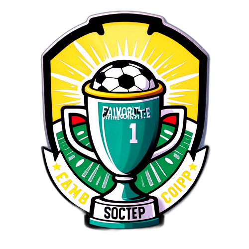 Thiết kế sticker cúp bóng đá 'Giải đấu yêu thích'