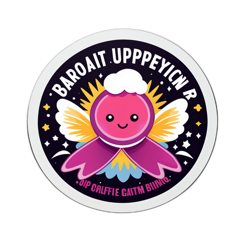 Inspirerende sticker tegen kanker