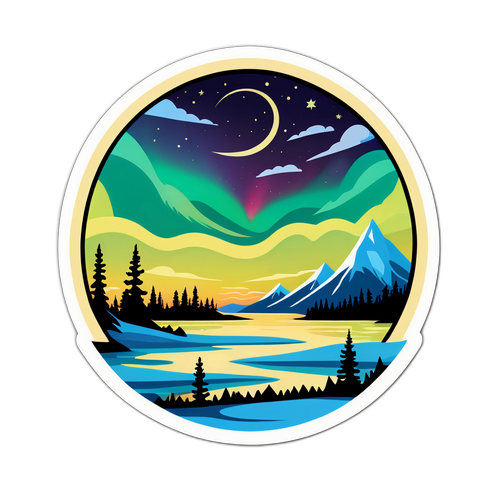 Ямал пейзаж, природа, північні вогні