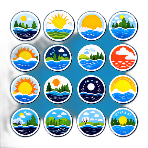 Дизайн наклеек на тему изменения климата в Далласе и Оттаве