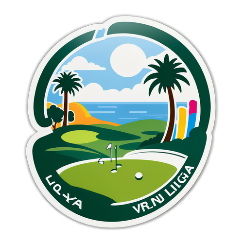 LPGA高爾夫球場風景貼紙