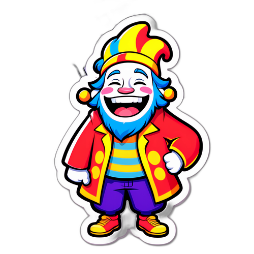 Karakter Ceria Menunggu Antrian