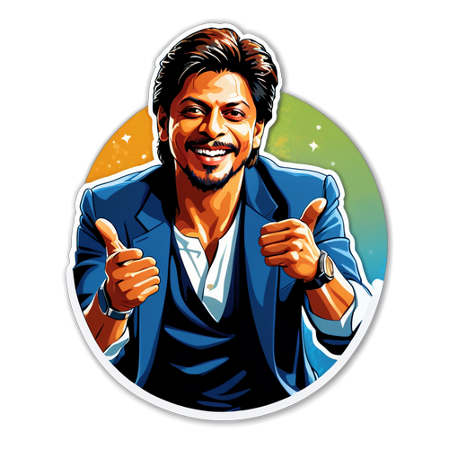 Stiker Seni Merayakan Shahrukh Khan