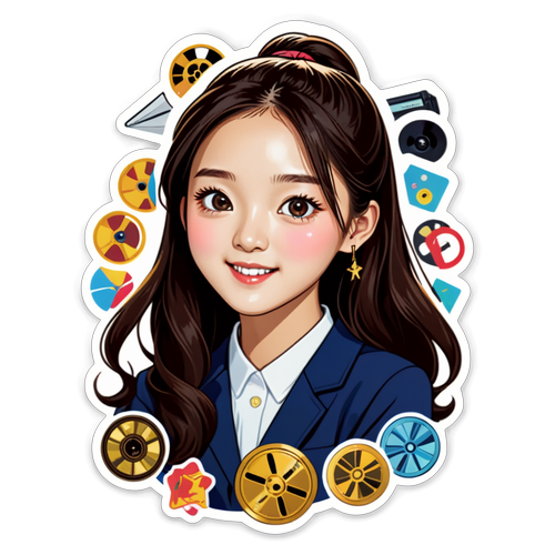 Playful Kim Sae-ron Sticker