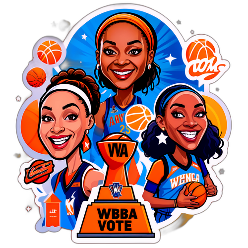 WNBA All-Star Voting Wacky Sticker