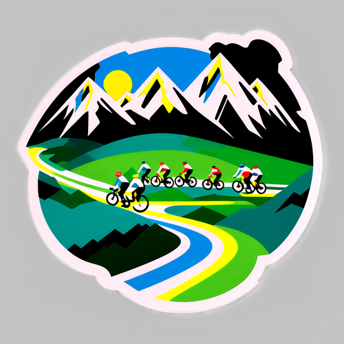 Le Tour de France 2025 : Découvrez le Sticker Coloré qui Révèle un Itinéraire Enchanteur !