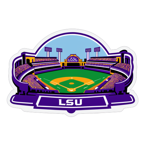 Exciting LSU Baseball Experience Sticker