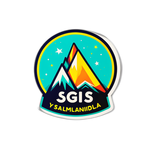 Modern Dağ Manzarası Logo
