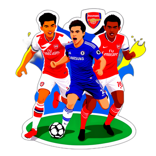 Stiker Perlawanan Chelsea dan Arsenal dengan Sentuhan Budaya Thai