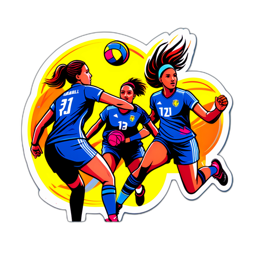VM Håndball Kvinner Klistremerke