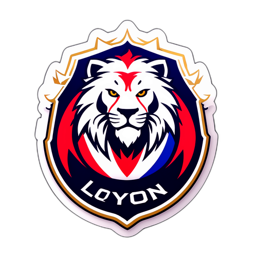 โลโก้ทีมฟุตบอลลียงที่แสดงถึงการเคลื่อนไหว