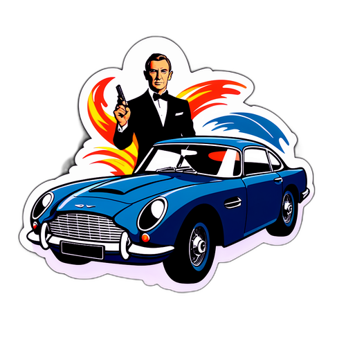 Auto Iconica di James Bond in Avventure Divertenti