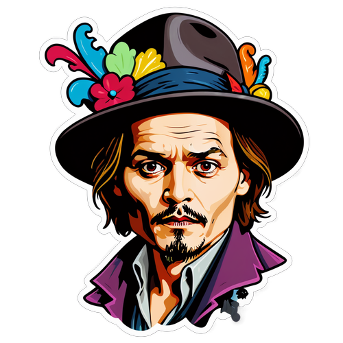 En lekfull doodle av Johnny Depp