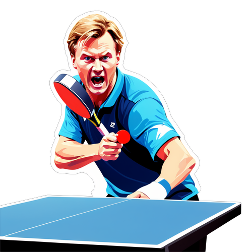 Truls Möregårdh i Aktion: Energin från Bordtennisens Stjärna!