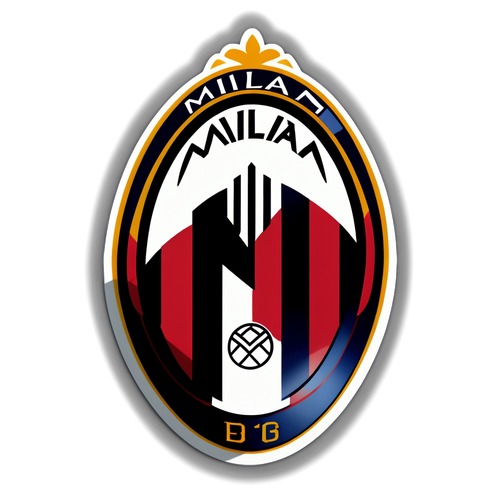 Sportovní samolepka AC Milan a Bologna