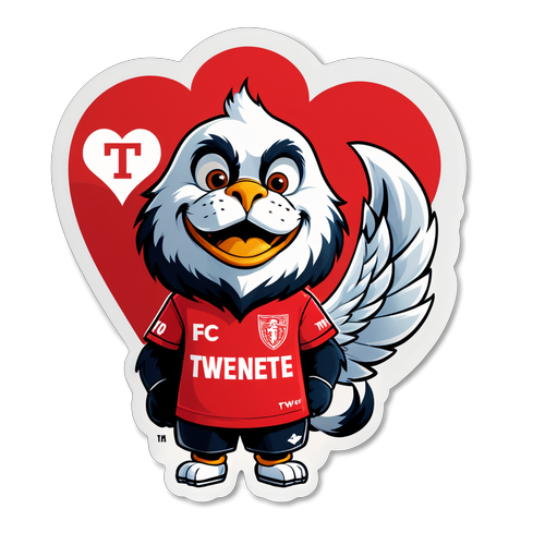 FC Twente Mascot Sticker "Twente In My Heart"