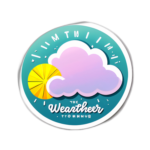 Diseño de una nube con el texto 'El Clima de Mañana'