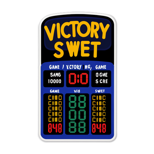 Victory is Sweet Scoreboard Sticker