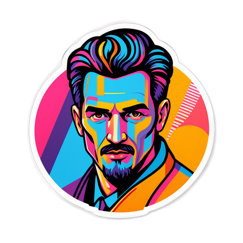 Minimalistický nálepka Radko Kubička