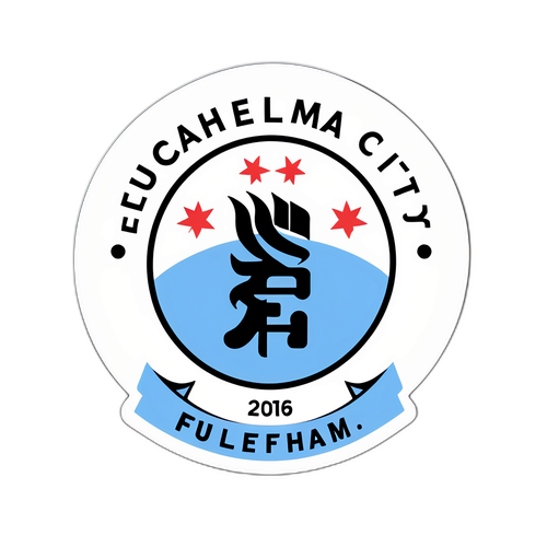 Stickers z symbolem meczu Fulham – Manchester City