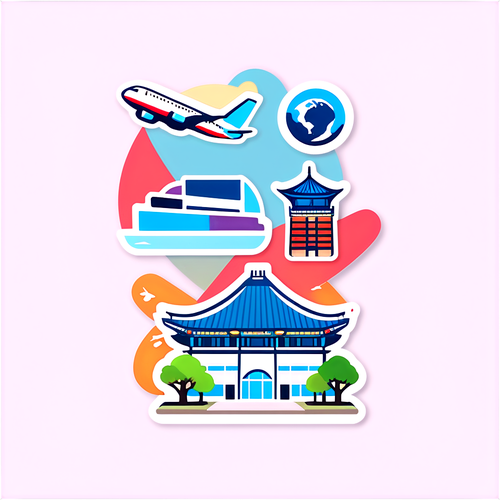 인천공항 여행자 테마 스티커