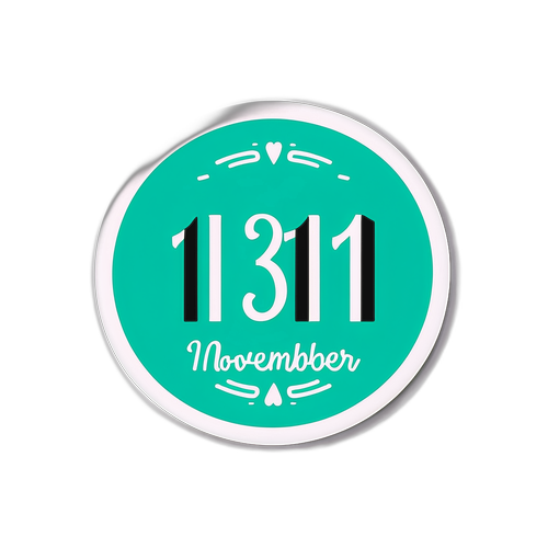 1 Kasım Tarih Stickerı