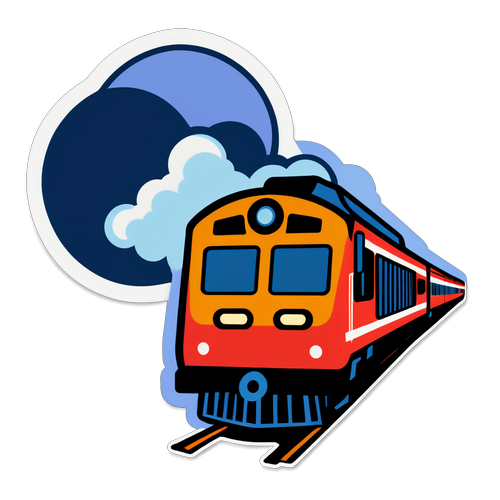 列車延誤貼紙設計