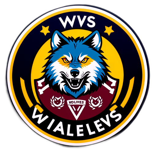 발리에서의 '울브스 vs 웨스트 햄' 테마 스티커