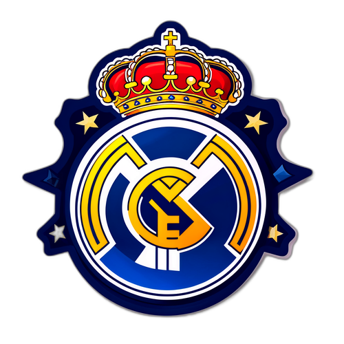 Sticker cu logo-ul Real Madrid