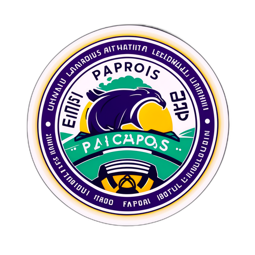Vibrante Paphos-Logo Aufkleber