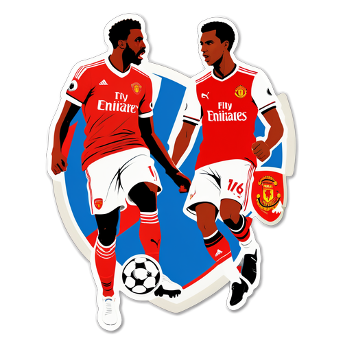 Arsenal ve Manchester United Rivalitesinin İkonik Yüzü! Maç Günü Heyecanı İçin Kaçırılmayacak Sticker!