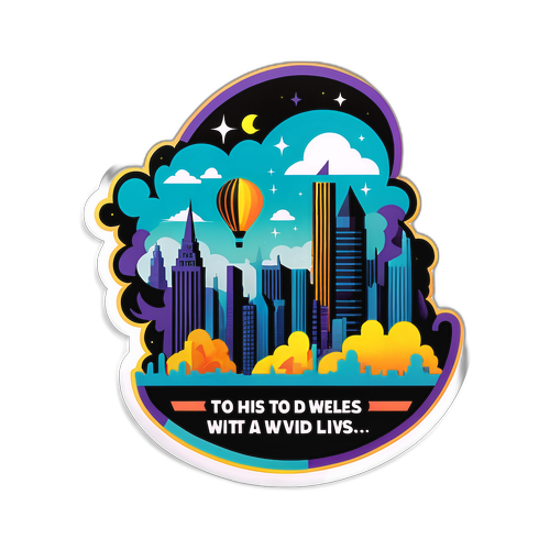 Autocolant inspirator urban