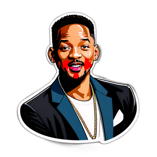 Stylowy naklejka z Willem Smithem